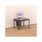 EDV-Tisch, 100x80 cm (B/T), 72 cm hoch, offener Blechkabelkanal, 